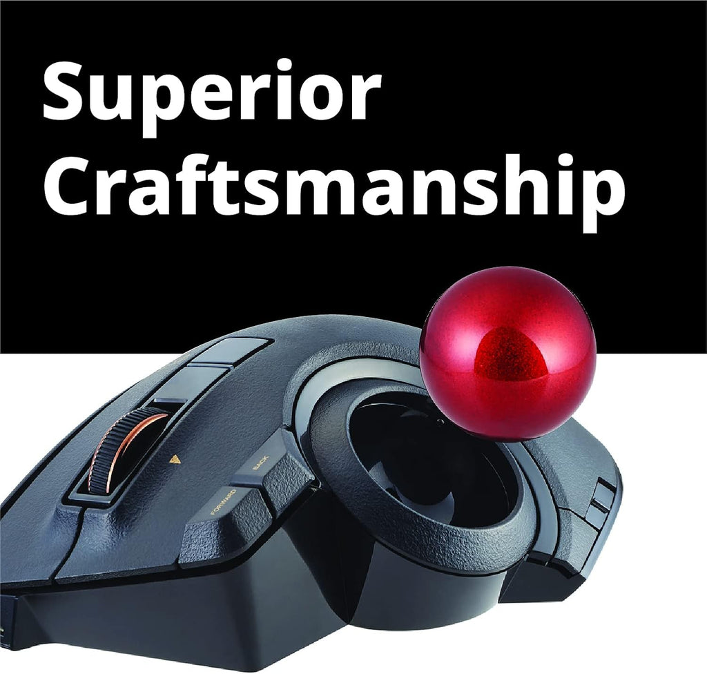 Wired Wireless Bluetooth Thumb-Operated Trackball Mouse, 8-Button, Black G455349