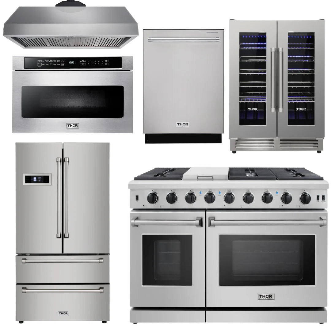 48 in. Natural Gas Range 6 Piece Appliance Package Z3021