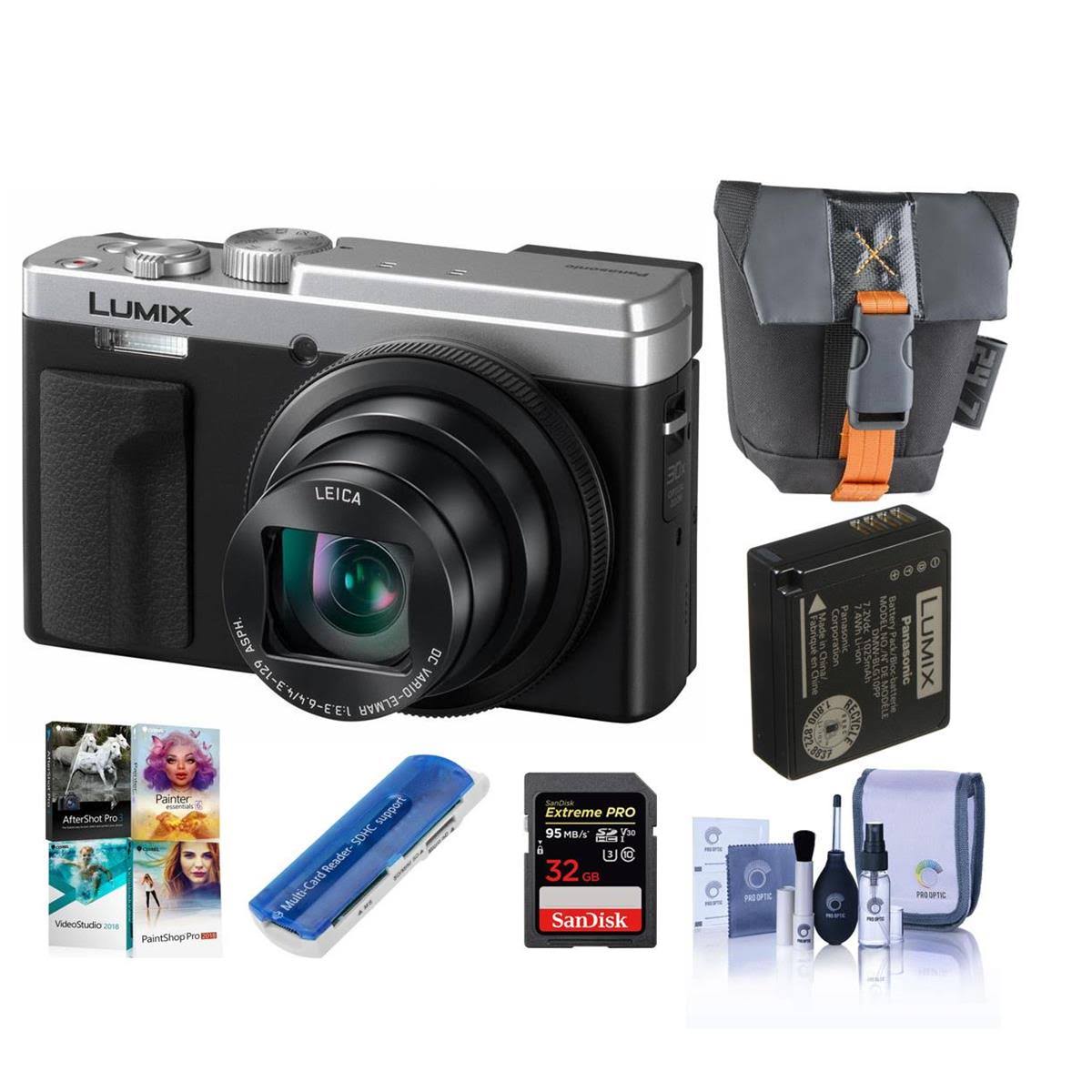 Silver Camera with Bag 32GB Card T8240