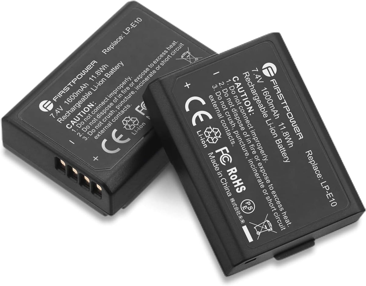 LP-E10 Batteries 2-Pack 1600mAh K718209