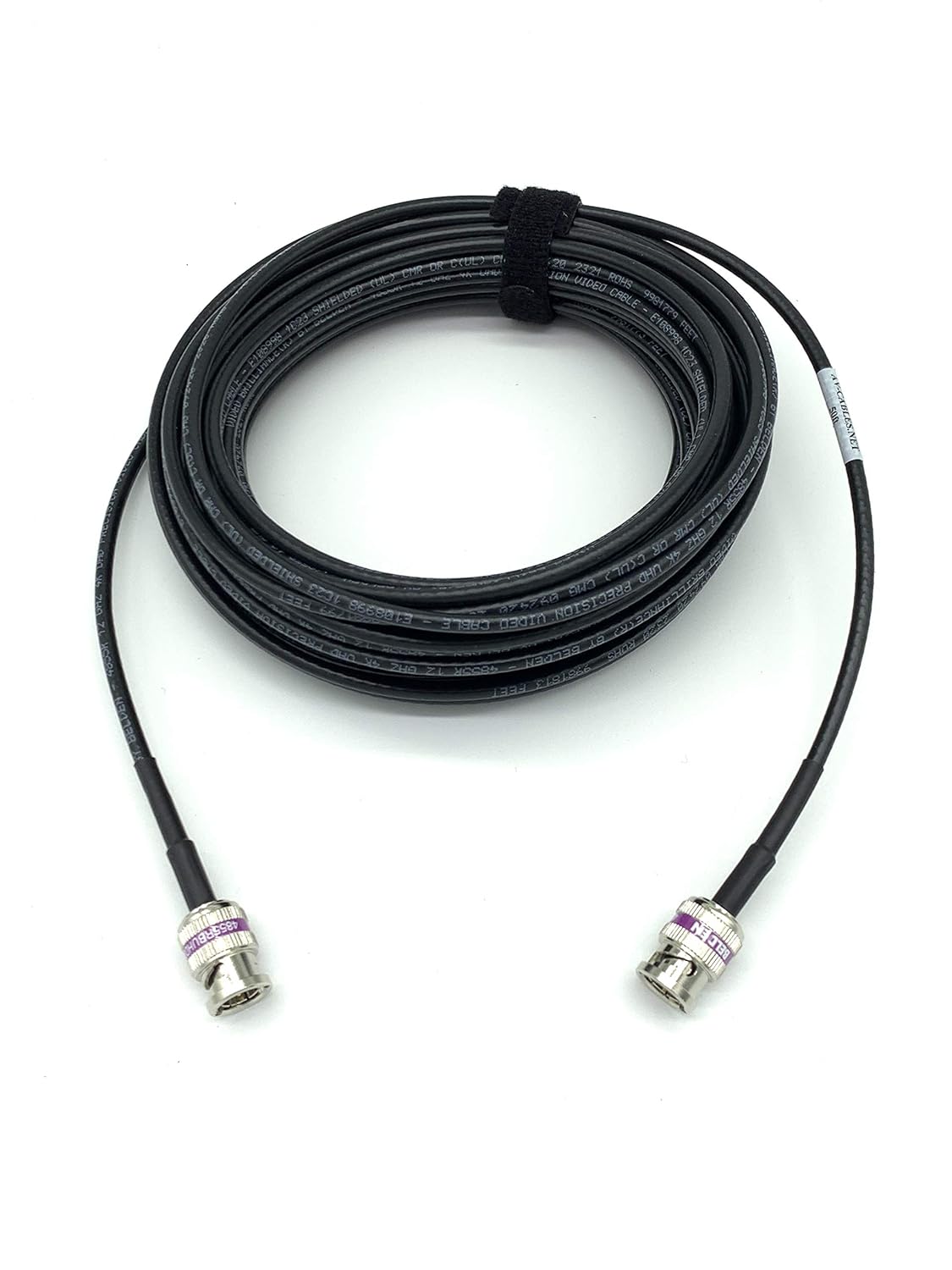 12G 4K HD SDI BNC - BNC Cable 50ft Black A537165