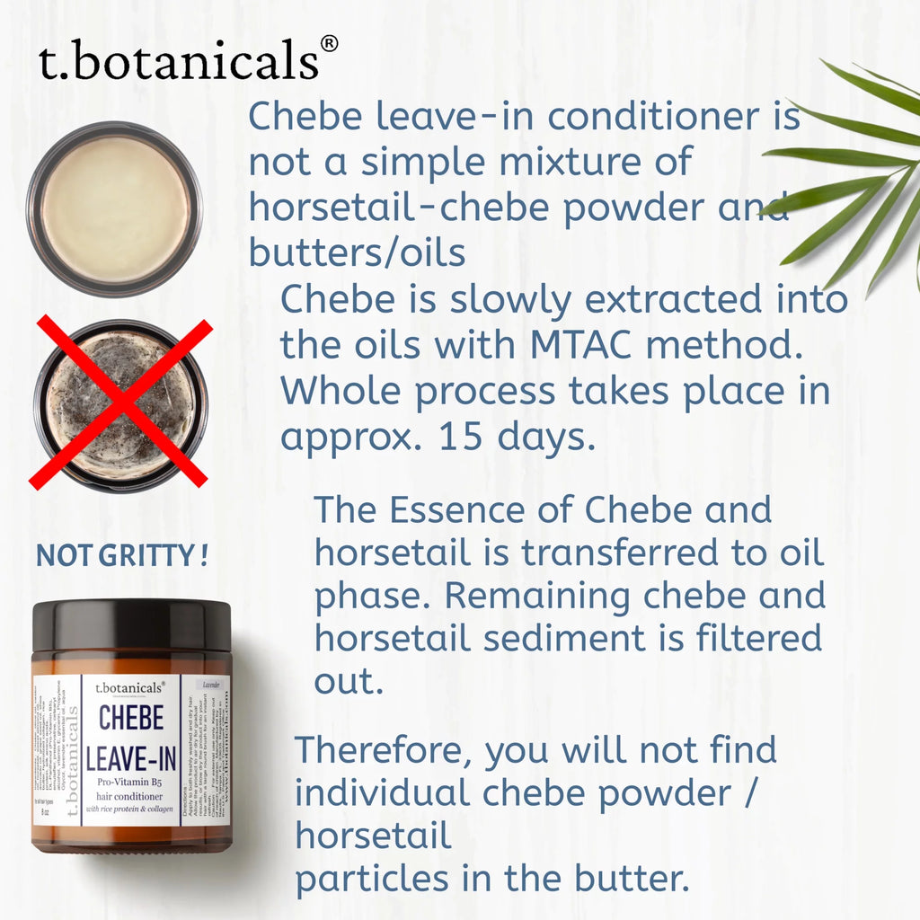 Chebe Leave In Conditioner with Provitamin B5, Chebe Butter, Chebe Powder, Chebe Oil, Silk Amino Acids, Collagen, 8 oz L724