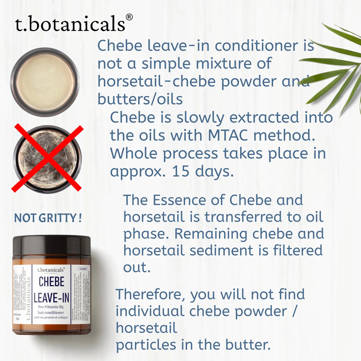 Chebe Leave In Conditioner with Provitamin B5, Chebe Butter, Chebe Powder, Chebe Oil, Silk Amino Acids, Collagen, 8 oz L724