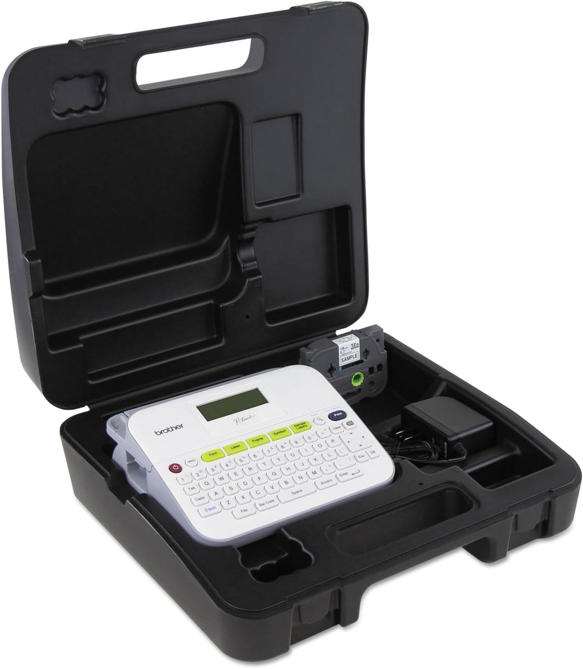 Compact Label Maker with Carry Case and Adapter O32035