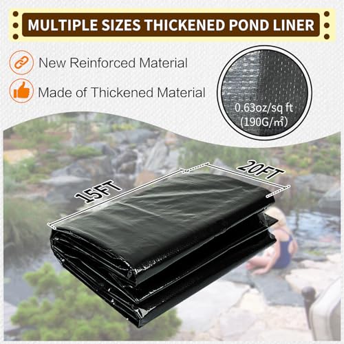 Reinforced 5-layer PE pond liner (0.63oz/sq ft) F7111