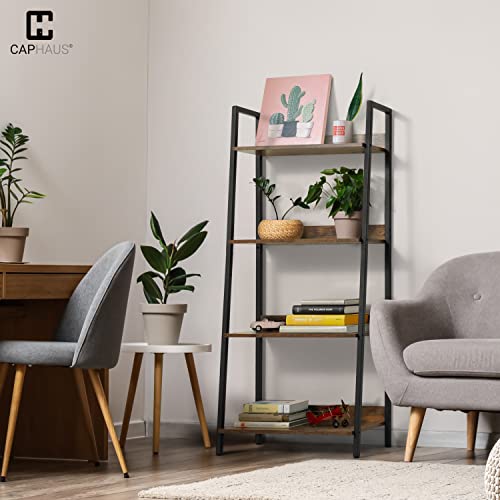 Dark Grey 4-Tier Ladder Shelf T99385