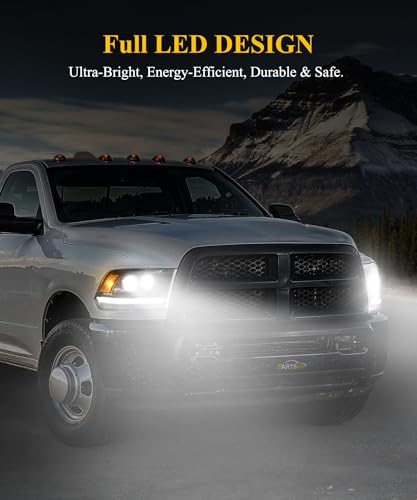 Full LED Headlights Assembly Pair with DRL Sequential Turn Signal Hi/Low Beam 6500K 12V IP67 I99043