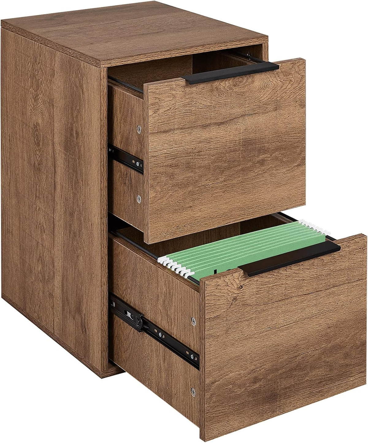 2 Drawer Wood File Cabinet with Handle L279212