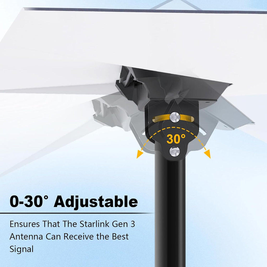Adjustable Starlink Gen 3 Mount with Pipe Adapter D432
