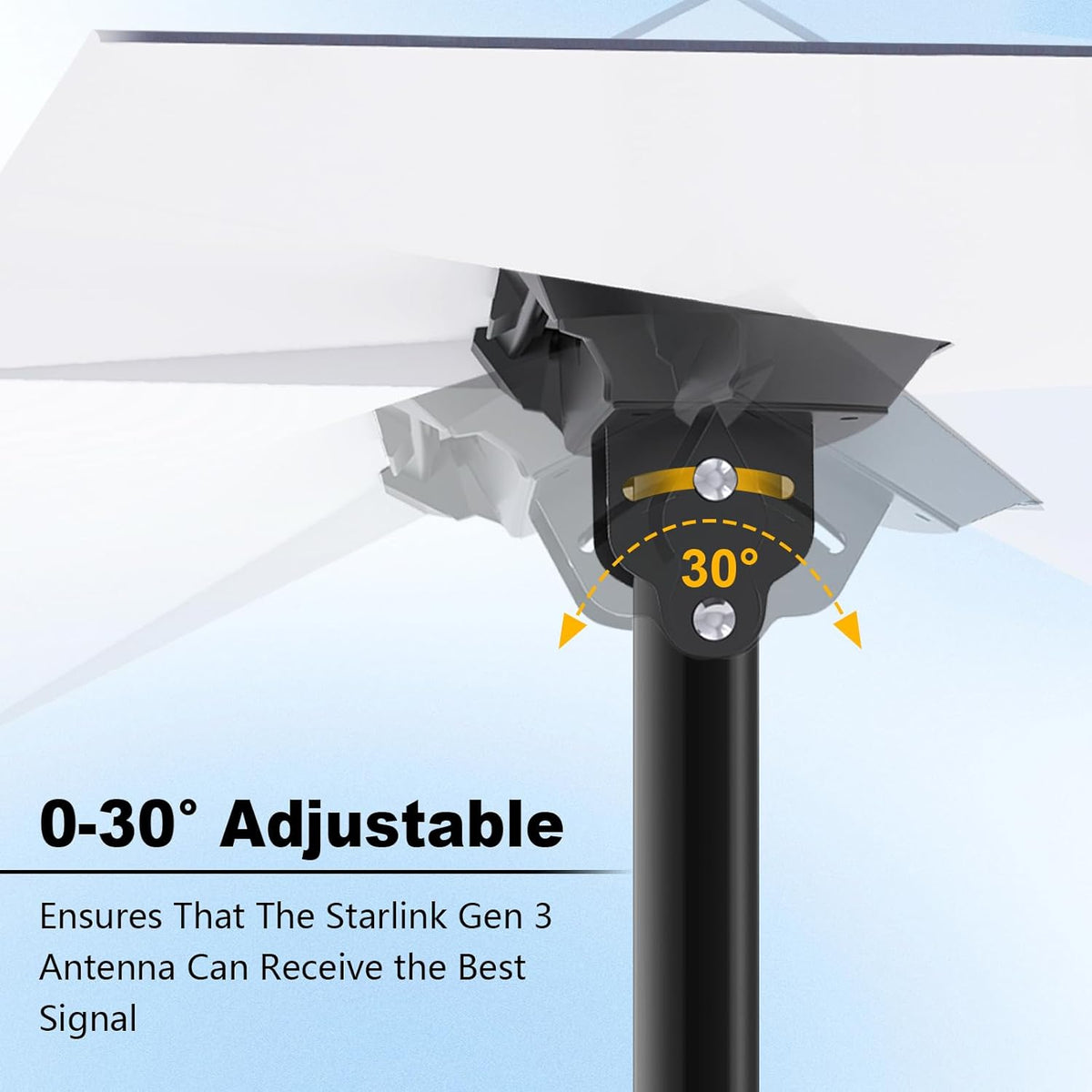 Adjustable Starlink Gen 3 Mount with Pipe Adapter D432