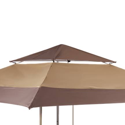 Tan Brown 13 x 13 Foot Instant Gazebo Canopy Tent O8891