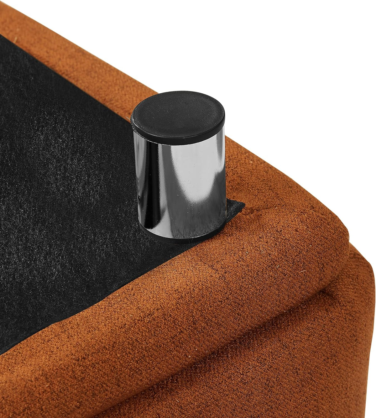 Rust Red Cotton Linen Accent Chair E29969
