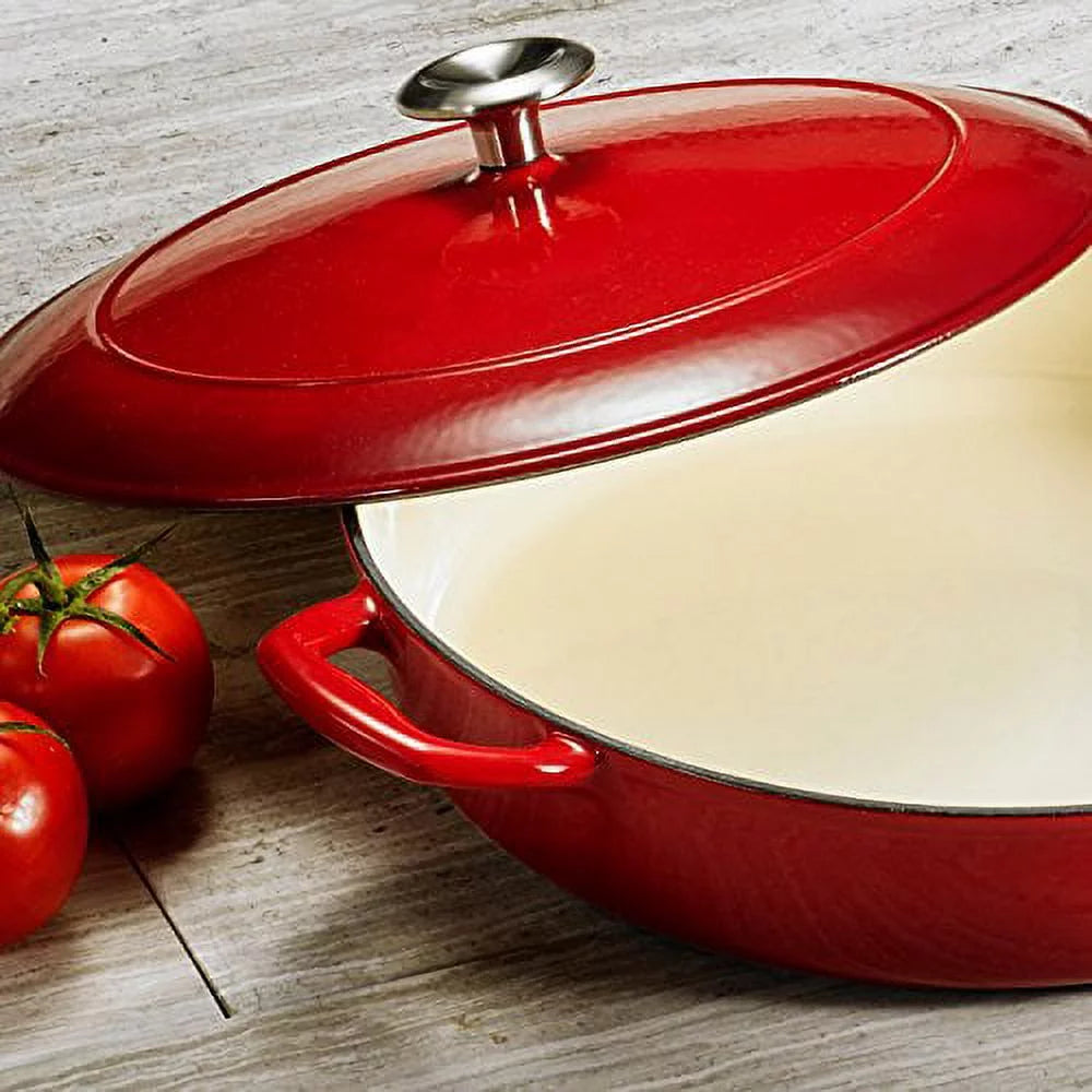 Enameled Cast Iron 4 qt. Covered Braiser D5101