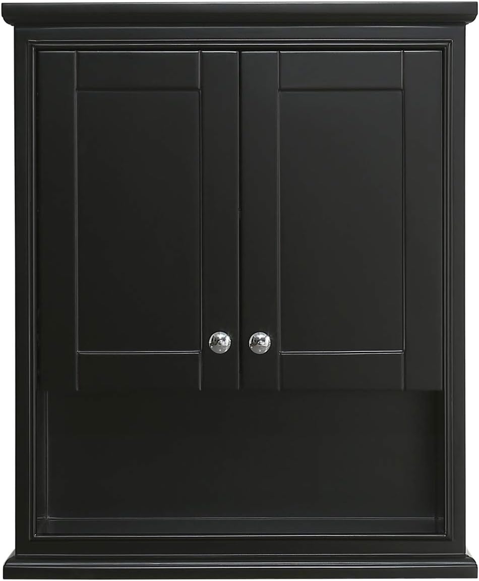 Wall-Mounted Storage Cabinet in Dark Espresso J3985