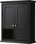 Wall-Mounted Storage Cabinet in Dark Espresso J3985