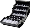 48 Slots Sunglasses Storage Case with Glass Lid X696516