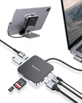 USB C Hub with 4K HDMI, SD Card Reader, USB 3.0 & 60W PD, Black L16131