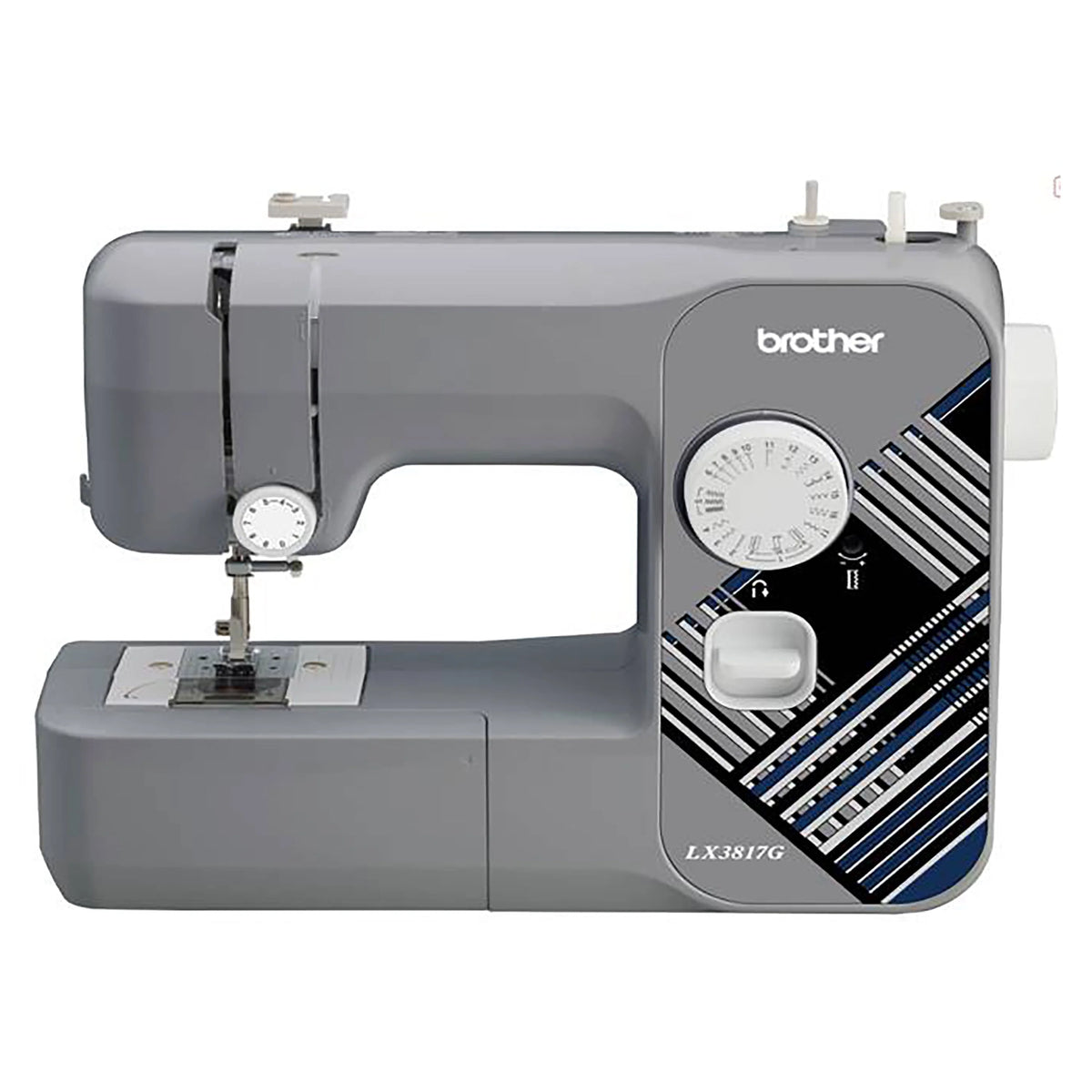 17-Stitch Portable Full-Size Sewing Machine, White S77348