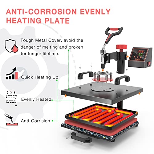 12 x 15 Inch 5 in 1 Heat Press Machine X16753
