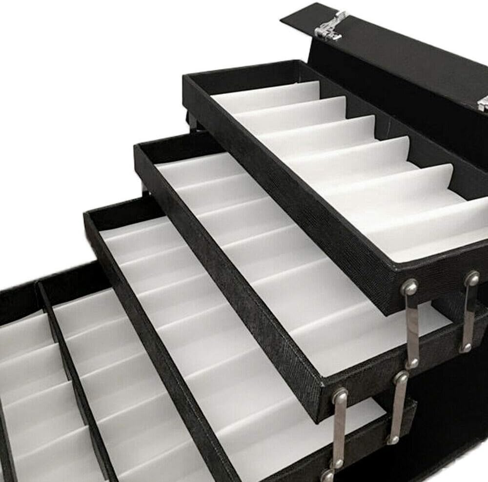 48 Slots Sunglasses Storage Case with Glass Lid X696516