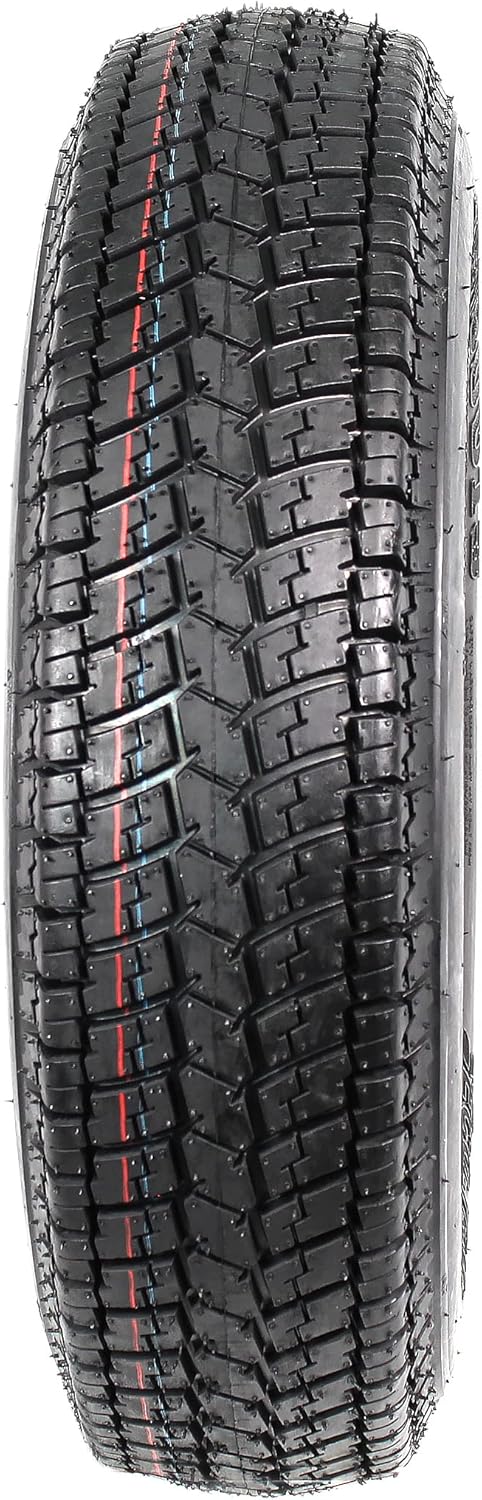 2-Pk Trailer Tire On Rim ST175/80D13 175/80 13 in. LRC 5 Hole White Spoke Wheel I230656