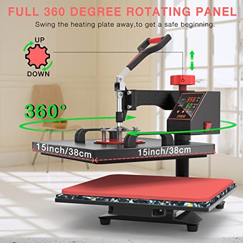 12 x 15 Inch 5 in 1 Heat Press Machine X16753