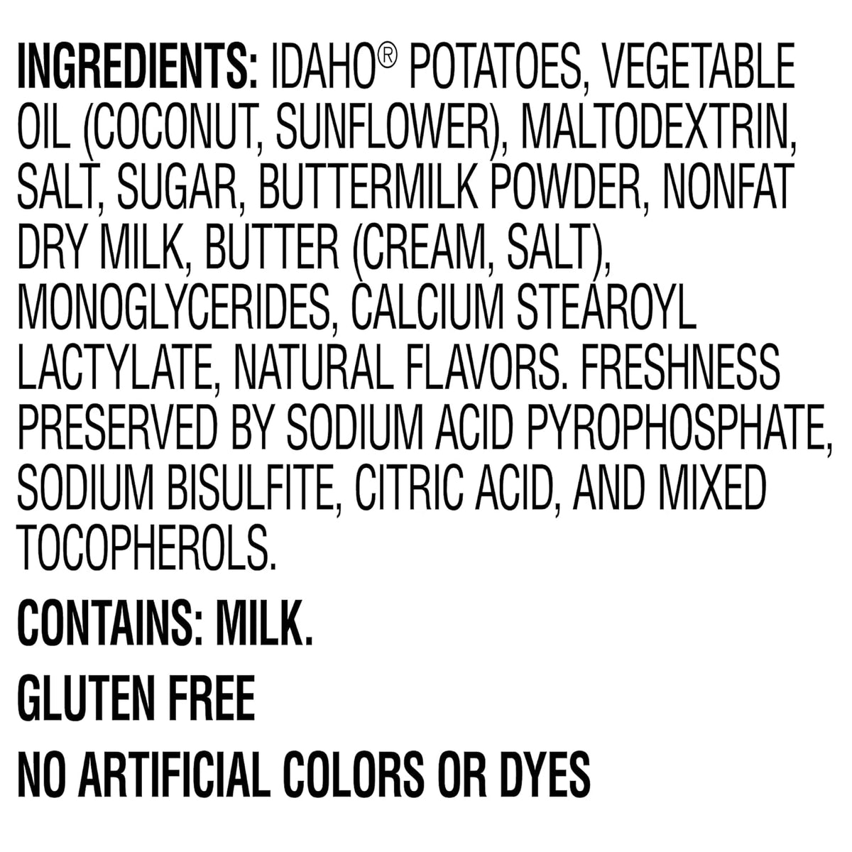 Buttery Homestyle Mashed Potatoes, 1.5 oz Q567