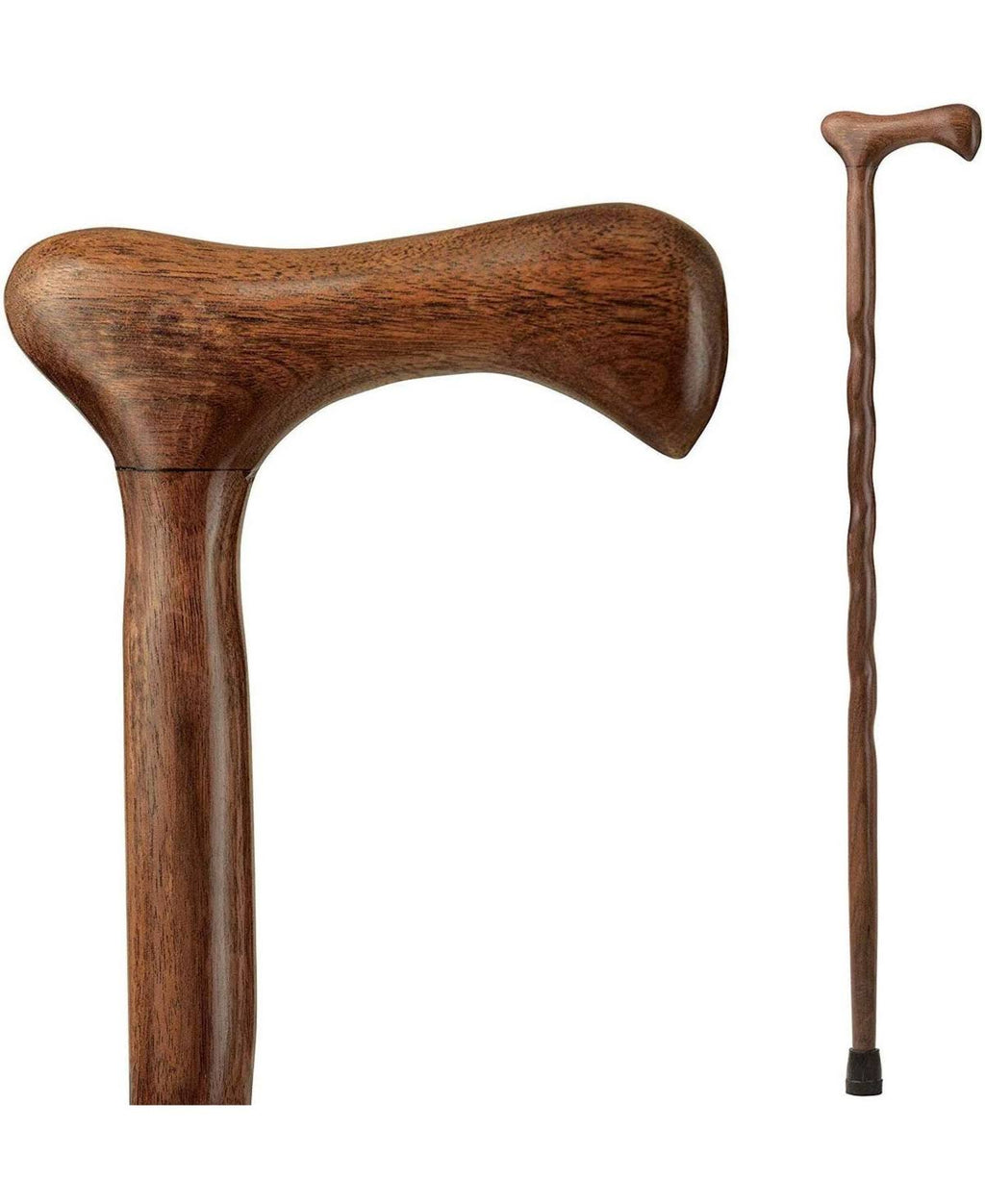 Twisted Walnut Walking Cane X9452