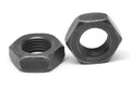 #4-40 x 3/16 x 1/16 Hex Machine Screw Nut Black Zinc Plated U961