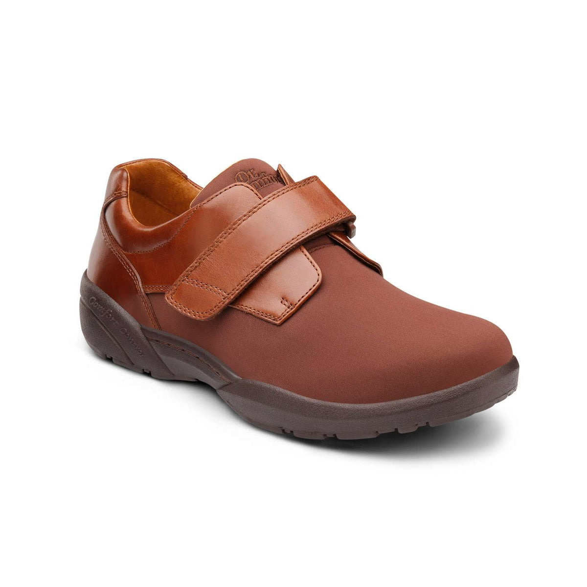 Brown X-Wide Velcro Casual Shoe P945