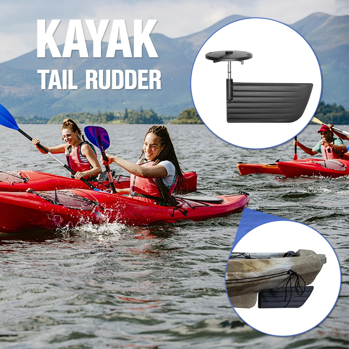 Kayak Tail Rudder Steering System Control Kit L855