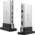 USB C Docking Station with 100W PD, 4K HDMI, Gigabit Ethernet, Card Reader, Silver B315492