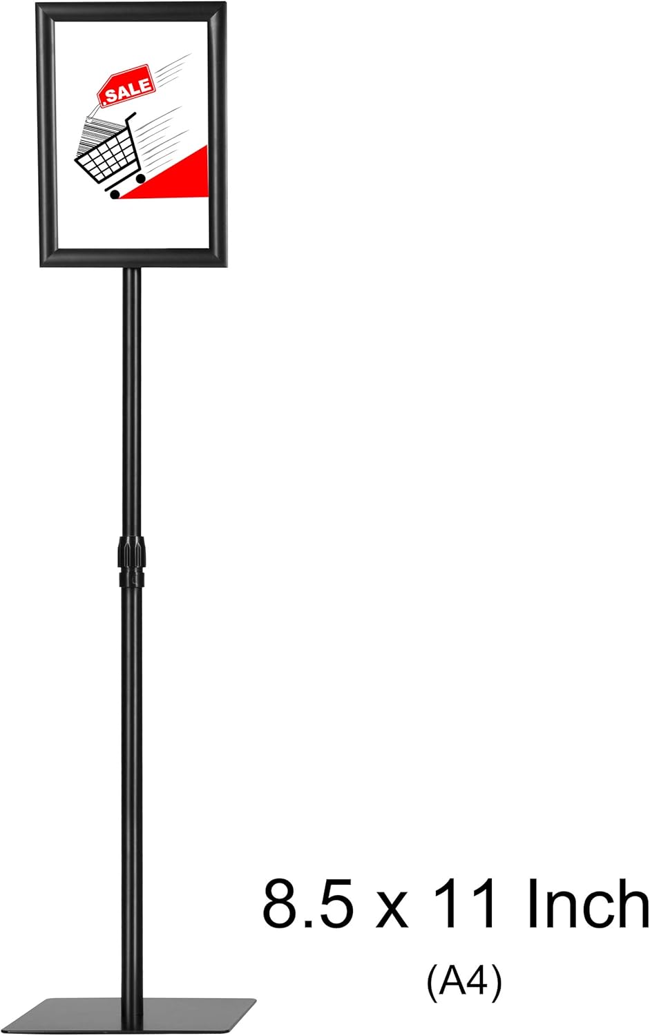 Adjustable Aluminum Sign Holder 8.5 x 11 Inch Pack of 2 J17391