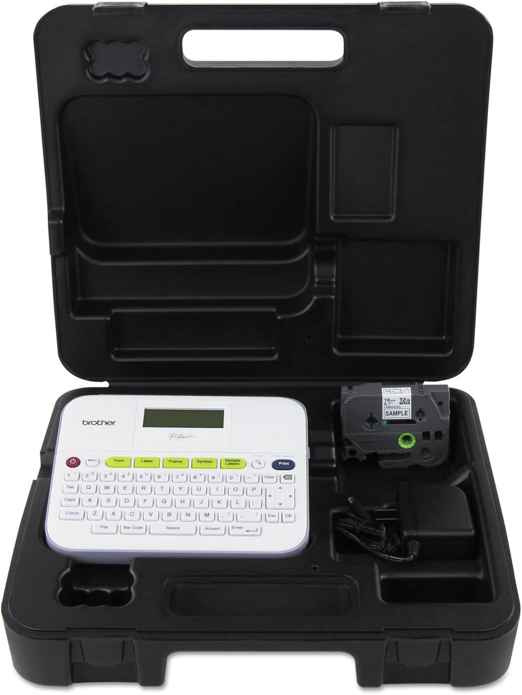 Compact Label Maker with Carry Case and Adapter O32035