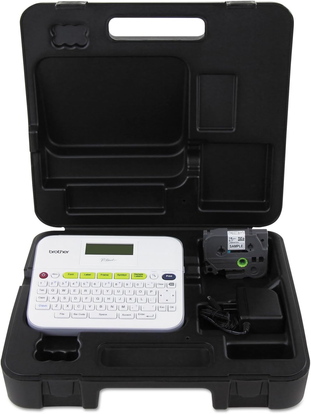 Compact Label Maker with Carry Case and Adapter O32035