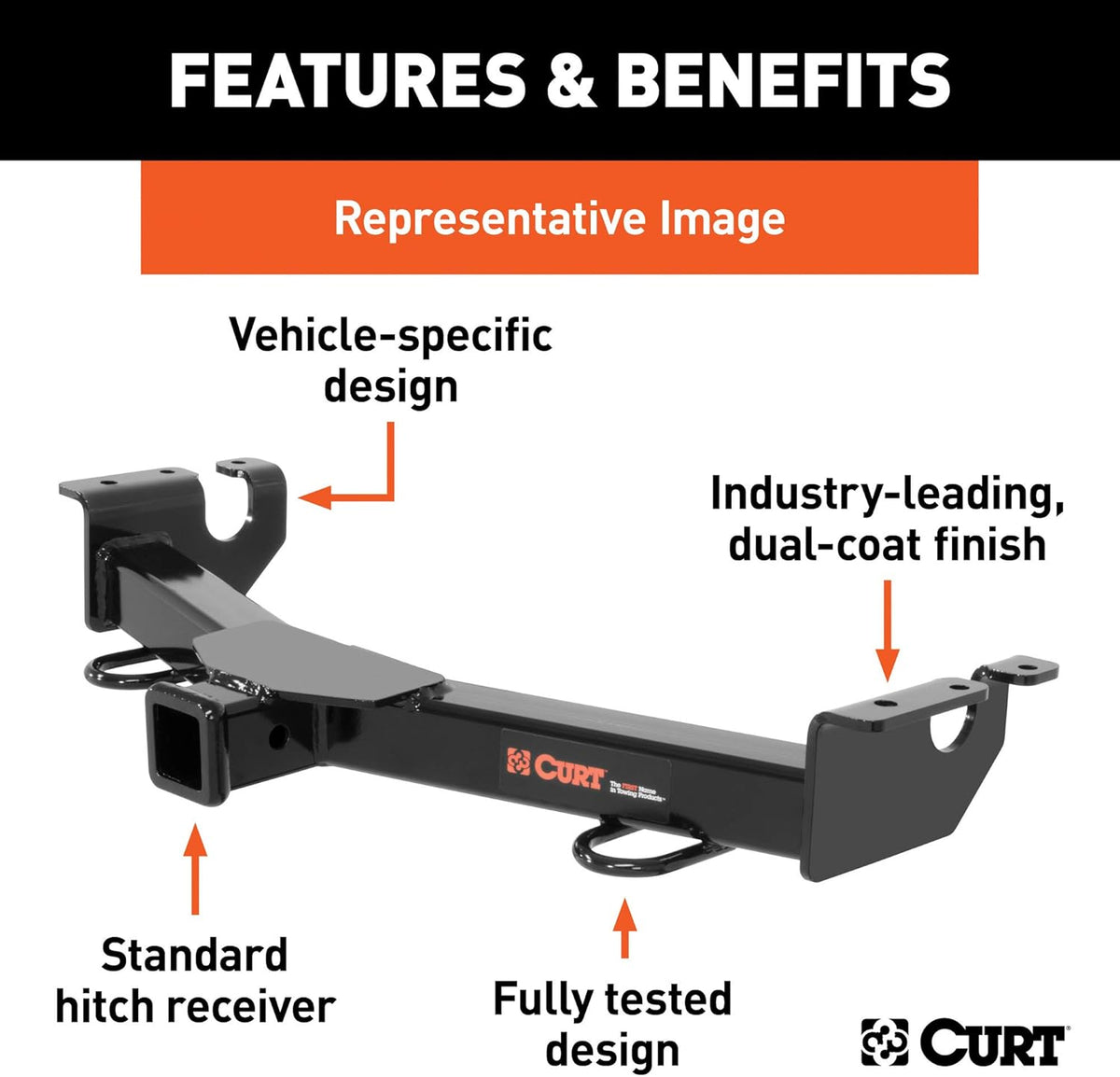 2-Inch Front Receiver Hitch R545