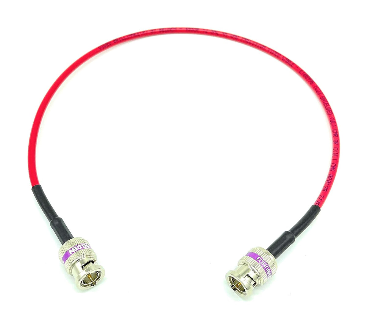 12G 4K HD SDI BNC - BNC Cable 50ft Black A537165