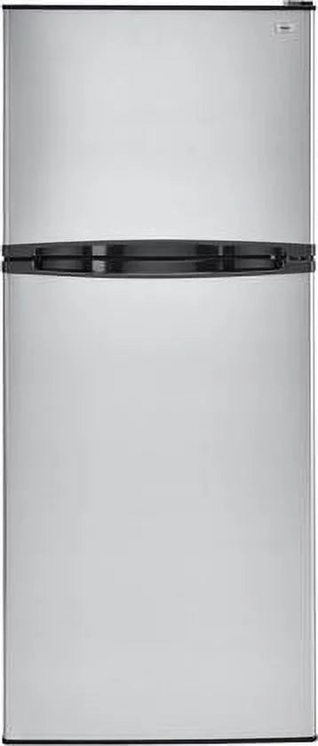 24 Top Freezer Refrigerator with 9.8 cu. ft. Total Capacity Frost-Free Glass Shelves in Stainless T29355