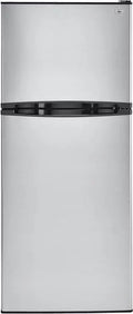 24 Top Freezer Refrigerator with 9.8 cu. ft. Total Capacity Frost-Free Glass Shelves in Stainless T29355