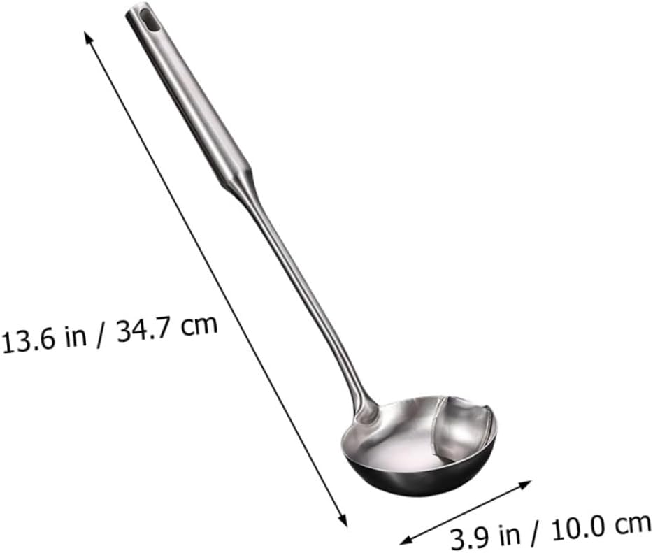 Stainless Steel Oil Separator Spoon with Fine Mesh I658