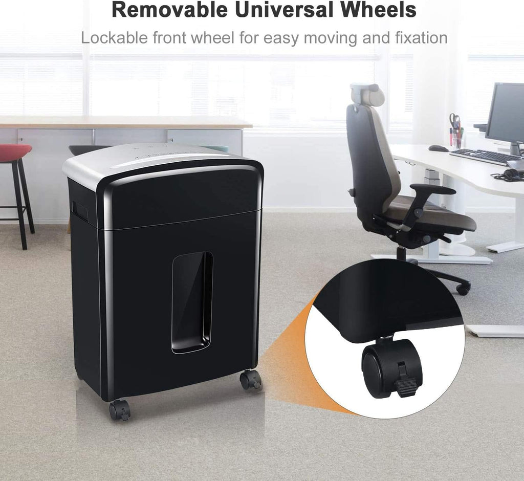 12-Sheet Micro Cut Paper Shredder with Pullout Basket N121809