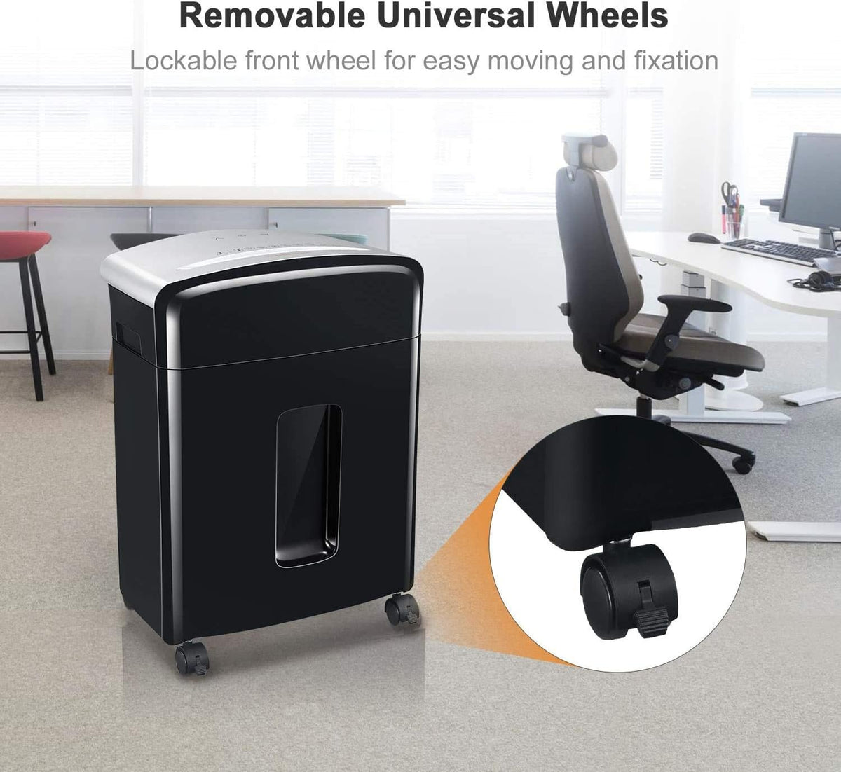 12-Sheet Micro Cut Paper Shredder with Pullout Basket N121809