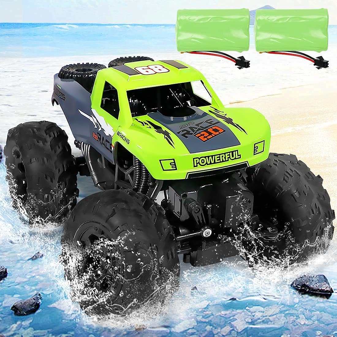 2.4GHz 4WD Waterproof Amphibious RC Car T698729