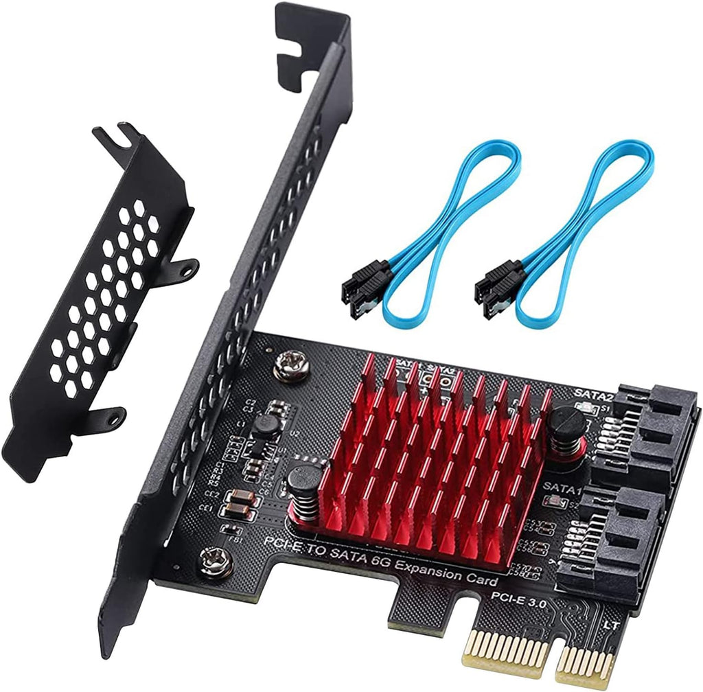 4X PCIE SATA Card 16 Ports with 16 SATA Cables C296