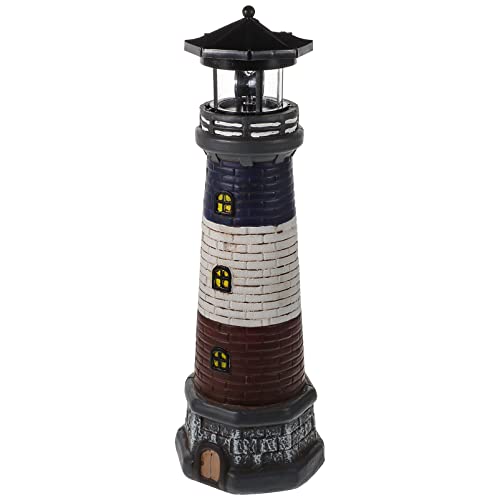Solar Powered Lighthouse Statue Lamp R2334