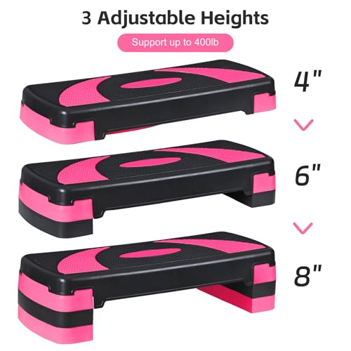 Adjustable Aerobic Step Platform with Risers C4577