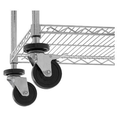 Chrome Wire Shelf Cart A997