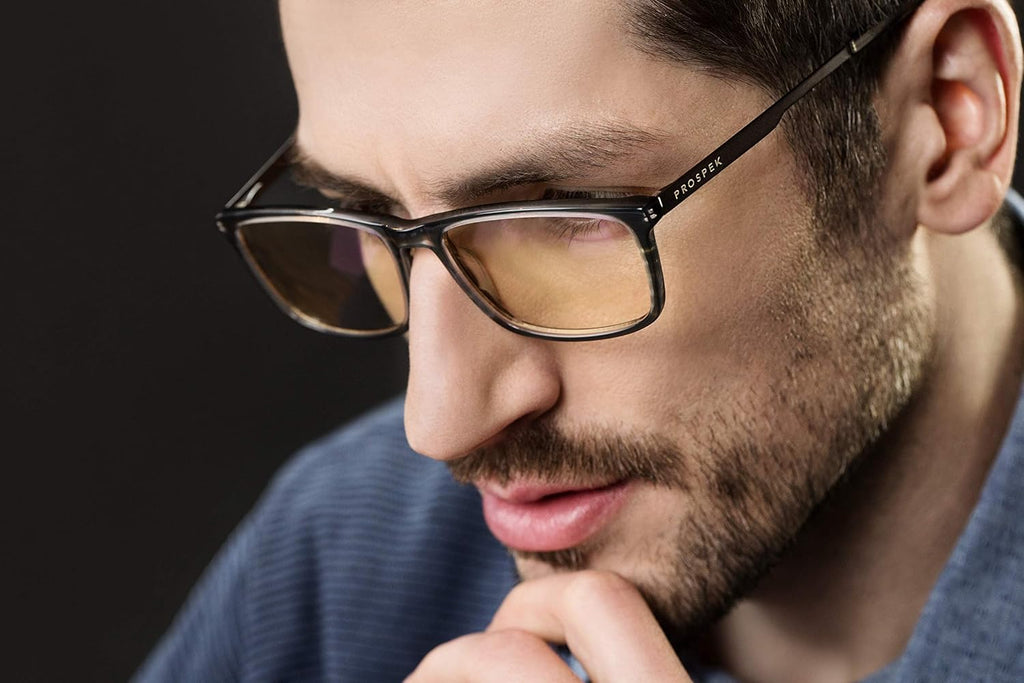 Blue Light Blocking Computer Glasses, Granite, Anti Glare Clear Lens K120661