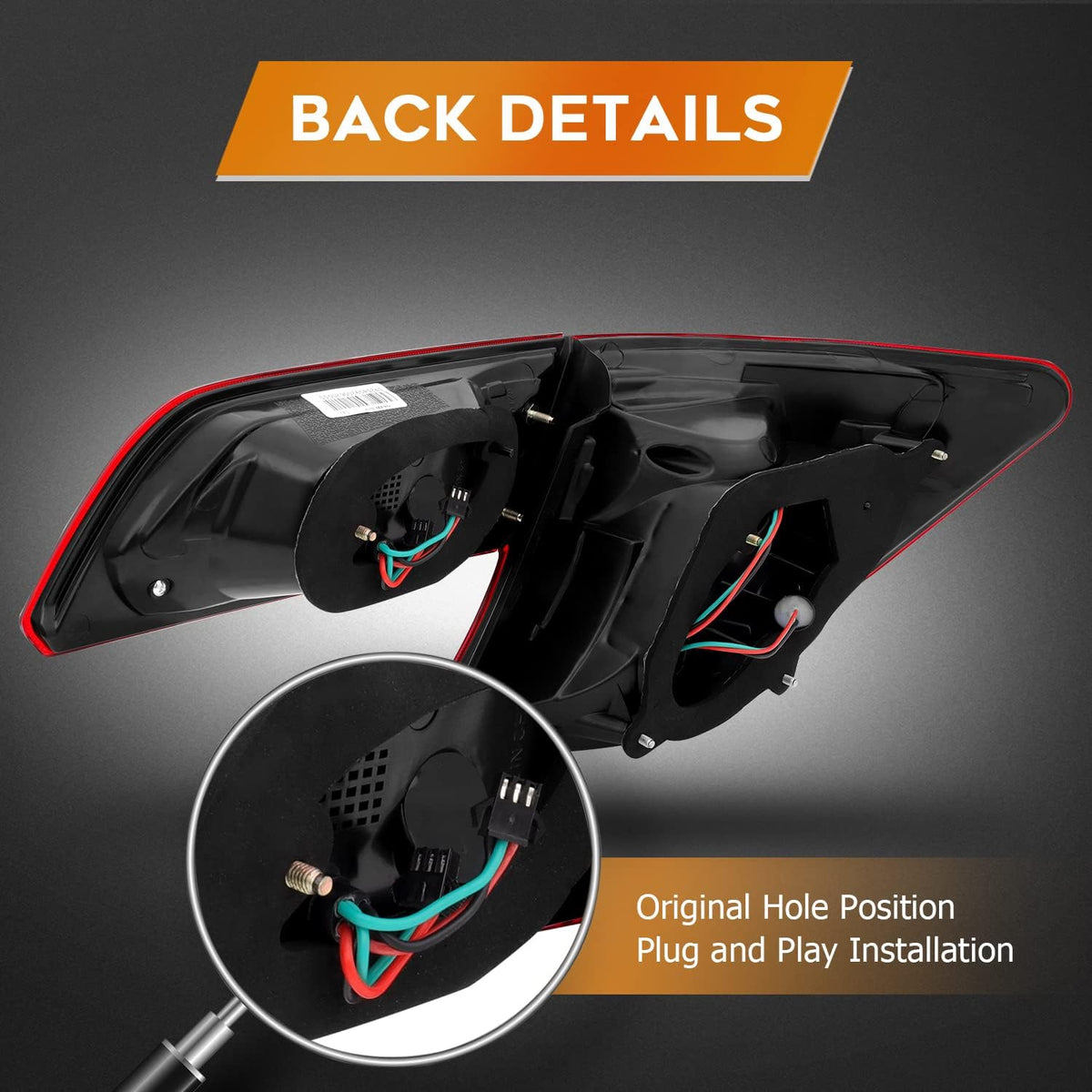 LED Tail Light Assembly for Toyota Camry 2012-2014 K4028