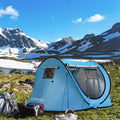 Pop Up Tent 3 4 Person Beach Tent Sun Shelter with UV Protection U711